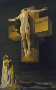 Crucifixión Corpus Hypercubicus Salvador Dali Pinturas al óleo